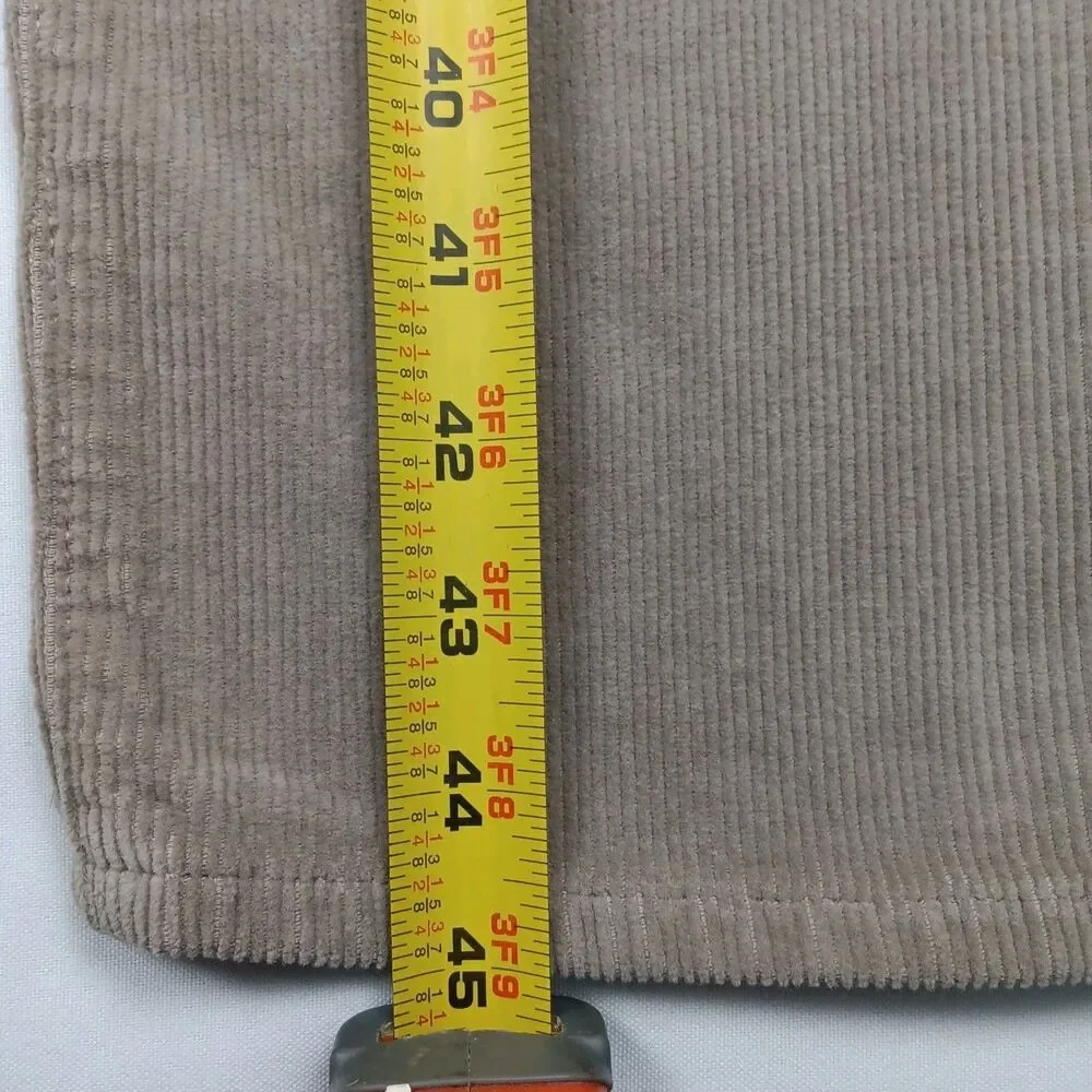 KATO Hiroshi Kato Mens 34 The Pen Slim Fit Corduroy 5 Pocket Pants Light Gray...